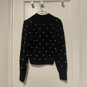 & Other Stories Black Pearl Dot Sweater, XS